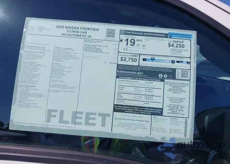 2025 Nissan Frontier S 4X4 из США, поврежденный, VIN 1N6ED1EK7SN637139